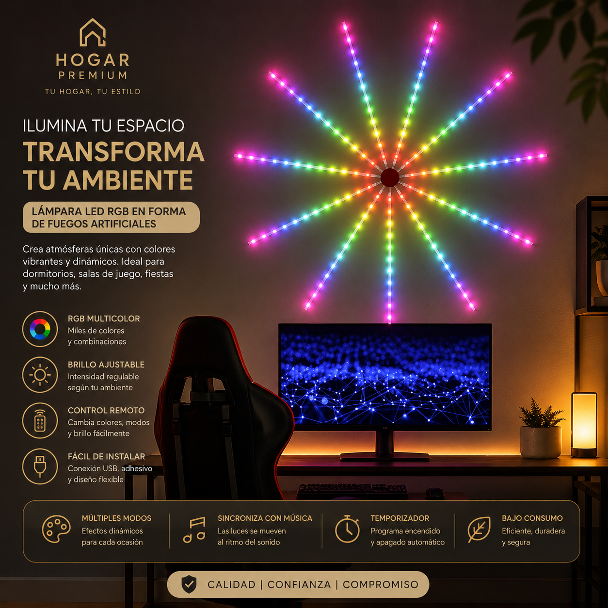 LumiBurst™ | Luces LED Decorativas