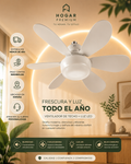💡🌬️ AeroLight™ | Ventilador de Techo LED con Aspas Retráctiles y Control Remoto