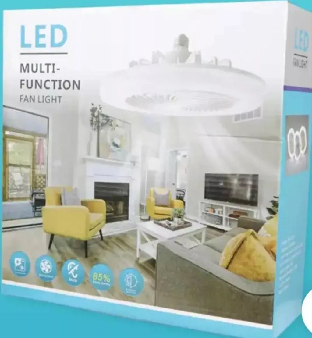 Lampara y ventilador de techo 2en1- LED multifuncionales con control remoto