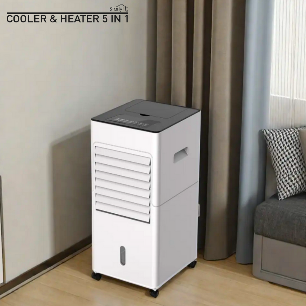 Refrigerador de ambientes, calefactor, ventilador, humidificador y purificador de aire